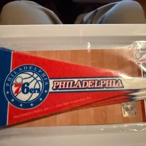 Philadelphia 76ers Pennant 8 Mini Pennants 4” x 9” New
